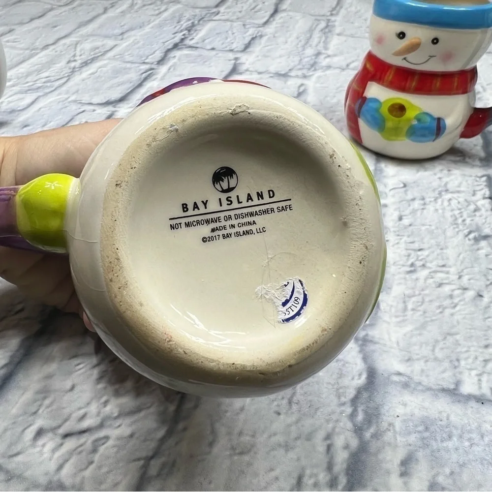 Mr and Mrs Snowman mugs